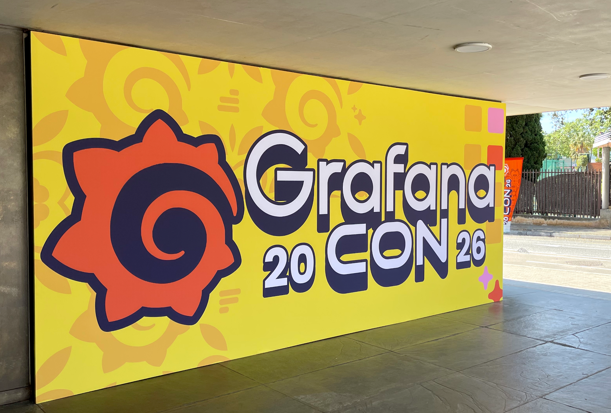 GafanaCon Banner Outside Venue
