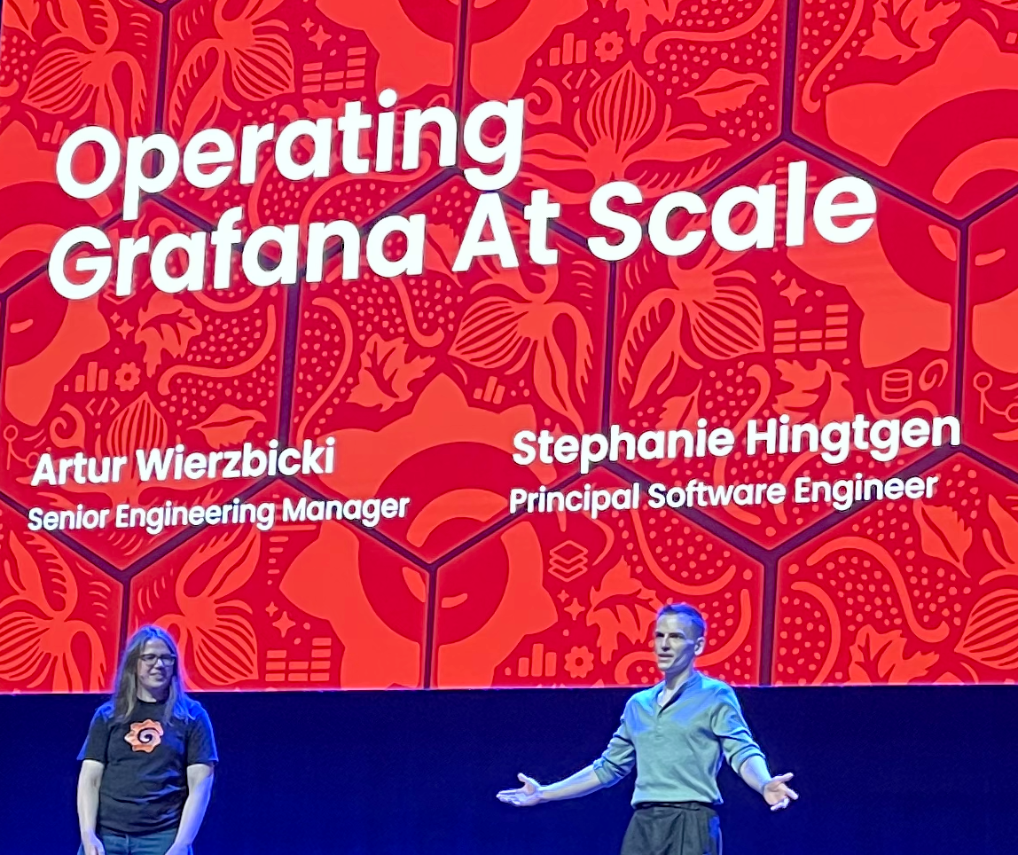 Artur and Stephanie on stage