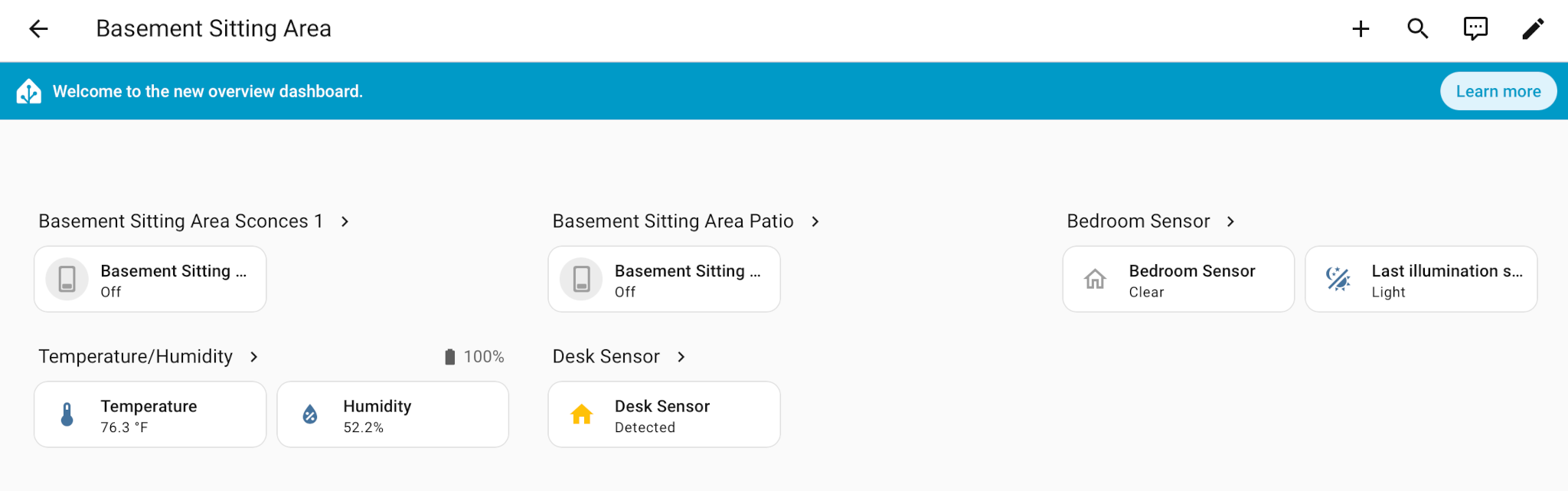 Home Assistant Screenshot showing Zigbee devices