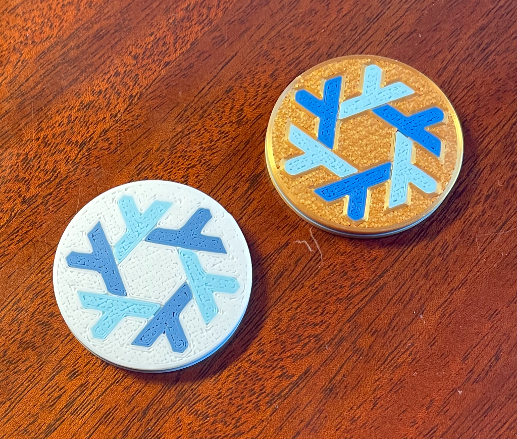 Two Pogs on my desk