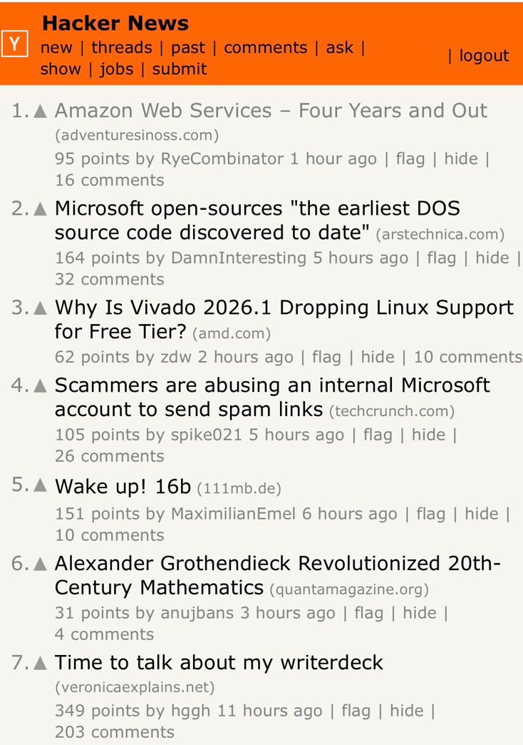 A screenshot of Hacker News with my post at number one